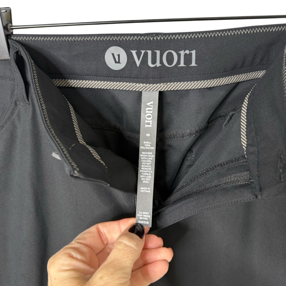 Vuori Meta Pant Athletic Slim Fit Black Size 36 - Picture 4 of 7